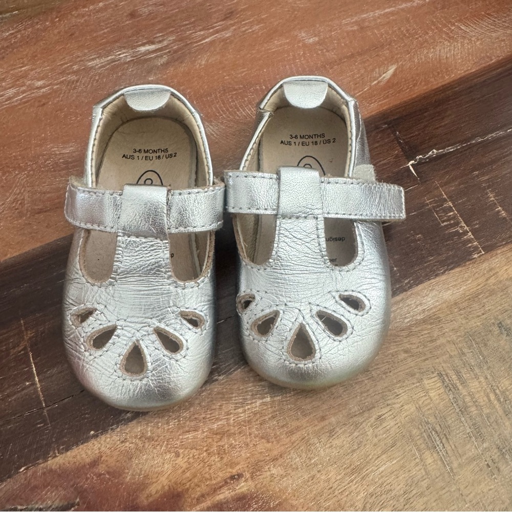 Silver Kids Shoes
